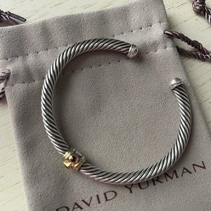 DY Renaissance Citrine/Amethyst w Gold Bangle